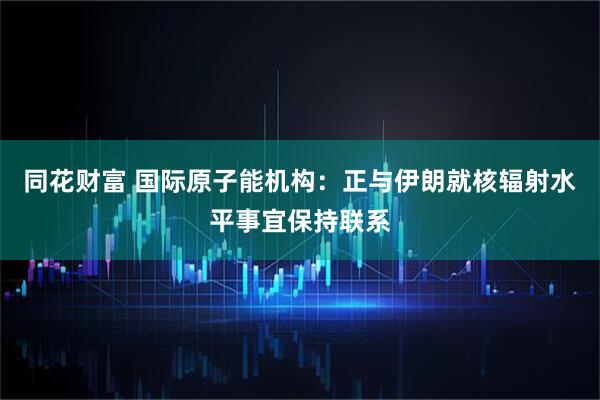 同花财富 国际原子能机构：正与伊朗就核辐射水平事宜保持联系